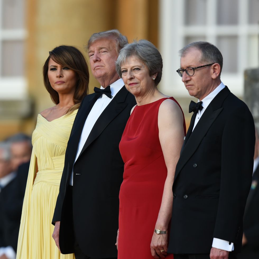 Arrival Ceremony At Blenheim Palace For President Donald Trump And The First Lady