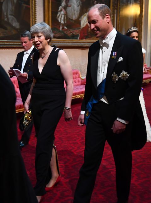 prince william theresa may prime minister donald trump state dinner