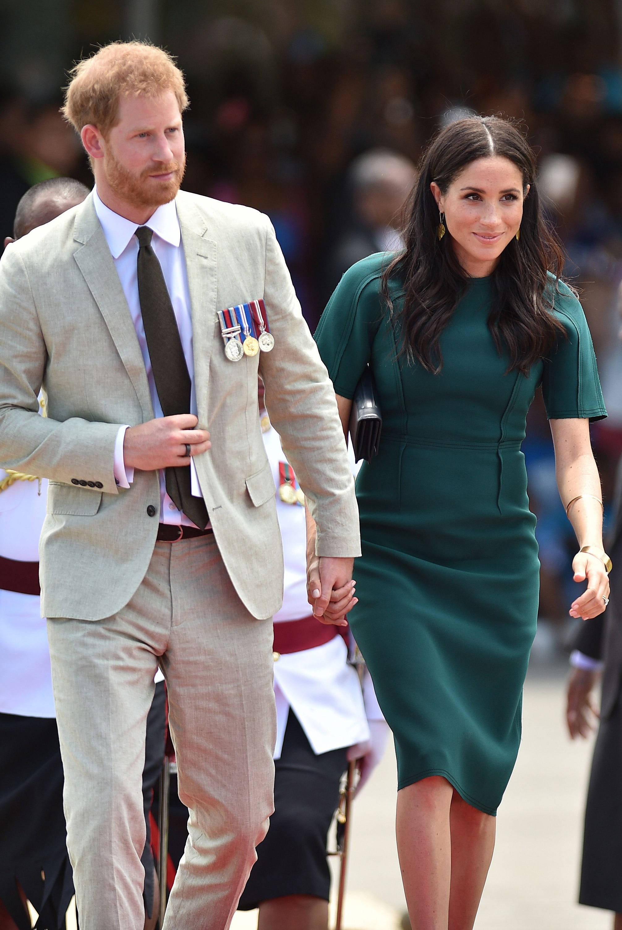 FIJI-BRITAIN-ROYALS Meghan Markle best maternity outfits