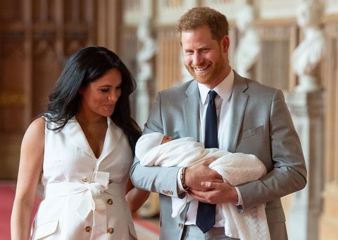 Meghan Markle and Prince Harry introduce their newborn son, Archie Harrison Mountbatten-Windsor.
