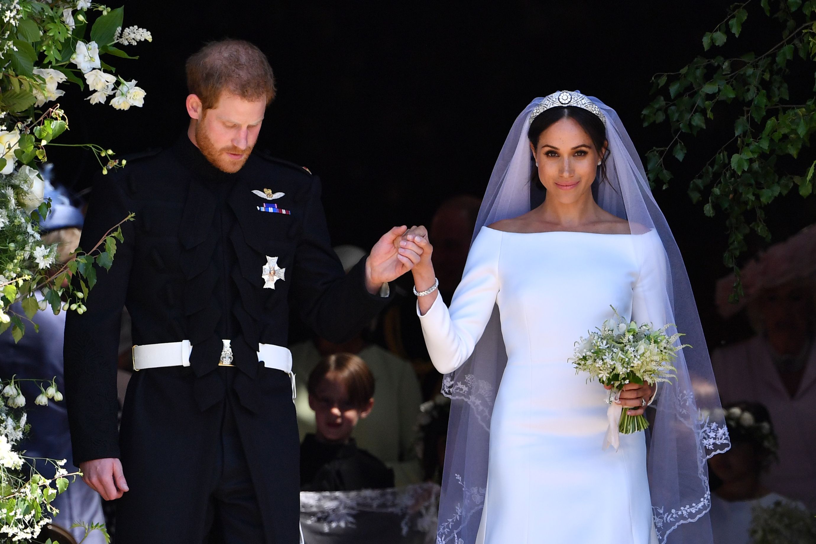 The Queen Wanted Meghan Markle to Wear an Off-White Wedding Dress