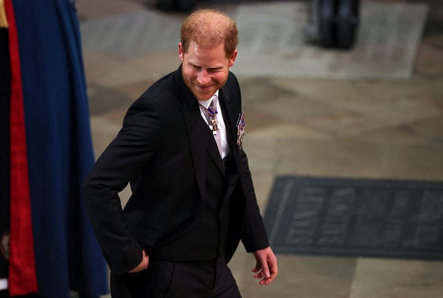Prince Harry Arrives at His Father's Coronation Alongside His Cousins