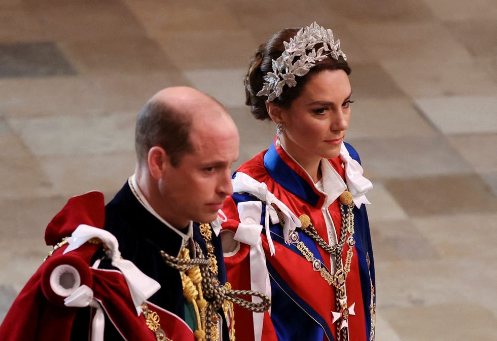 Kate Middleton Wore White Dress and Flower Crown to King Charles ...