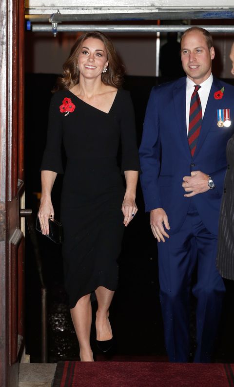 Kate Middleton Wears a Somber Black Dress to the Festival of Remembrance