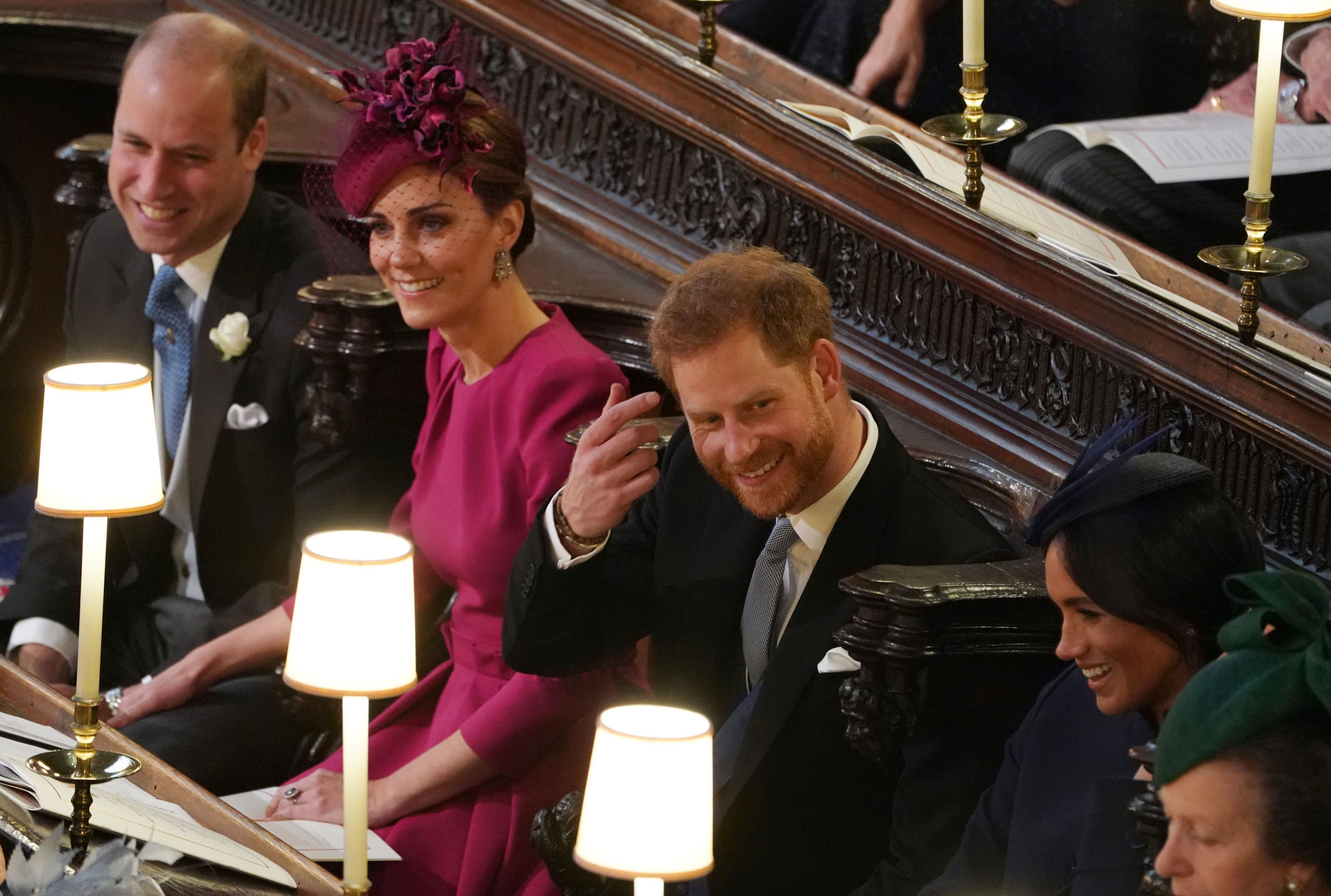 Kate Middleton and Prince William looked so loved up at Princess Eugenie s wedding