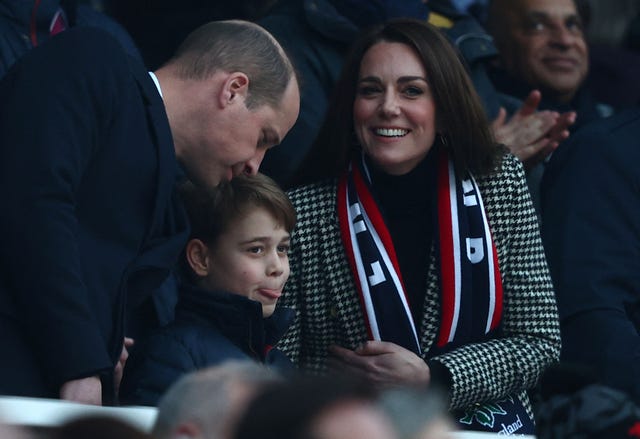 prince george duke duchess of cambridge rugby