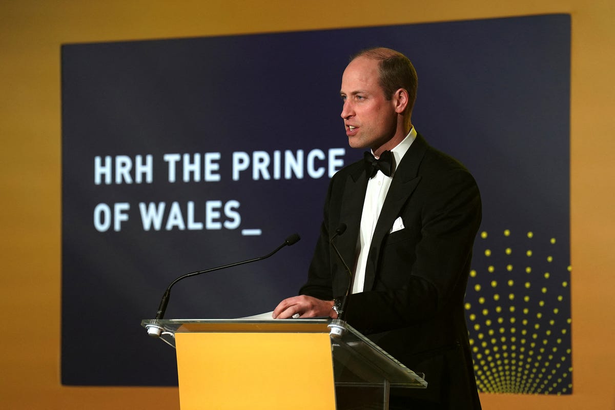 Prince William Pays Tribute to Princess Diana at Awards Ceremony