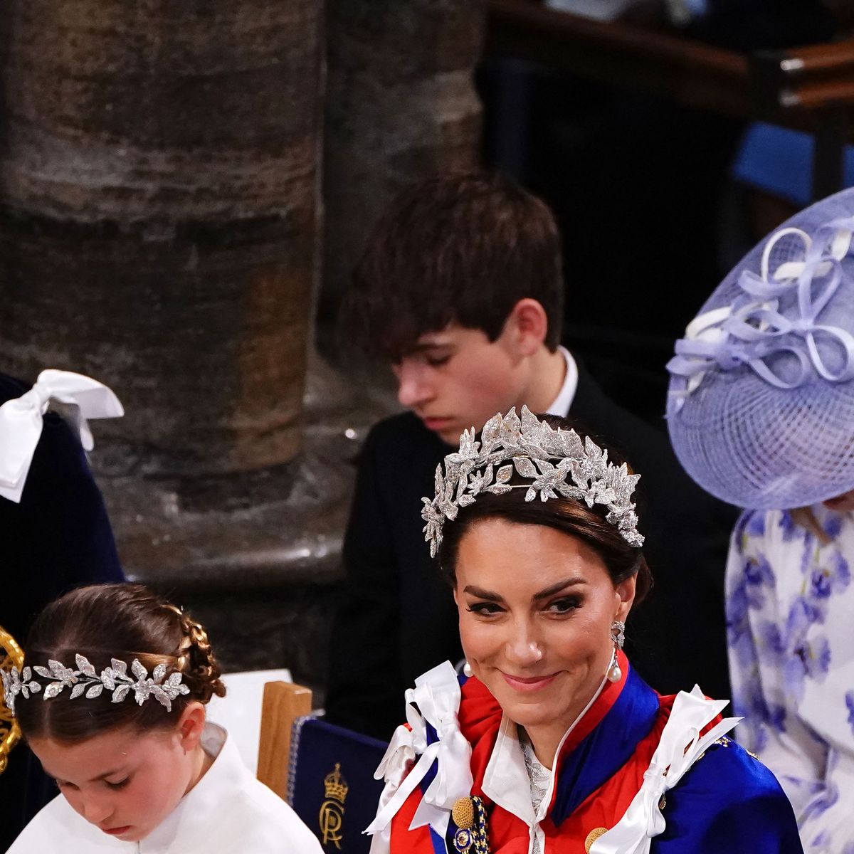 Kate Middleton and Princess Charlotte Wear Matching Flower Crowns