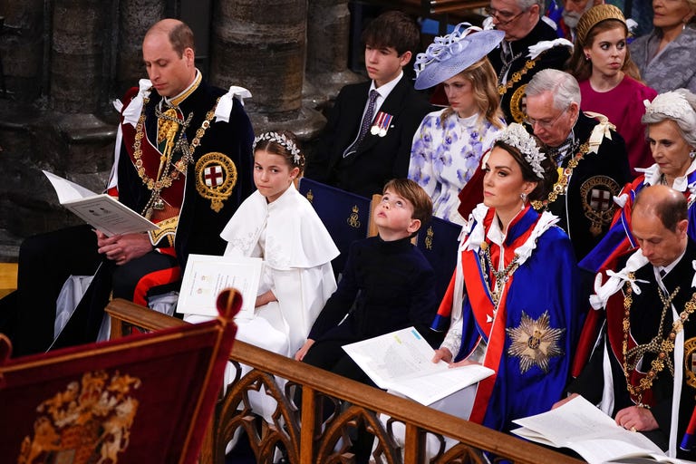 Best Photos of Princess Charlotte and Prince Louis at King Charles ...