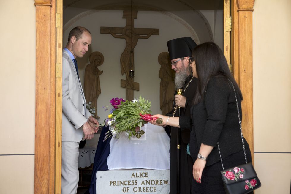 prince william visits princess alice's grave in jerusalem