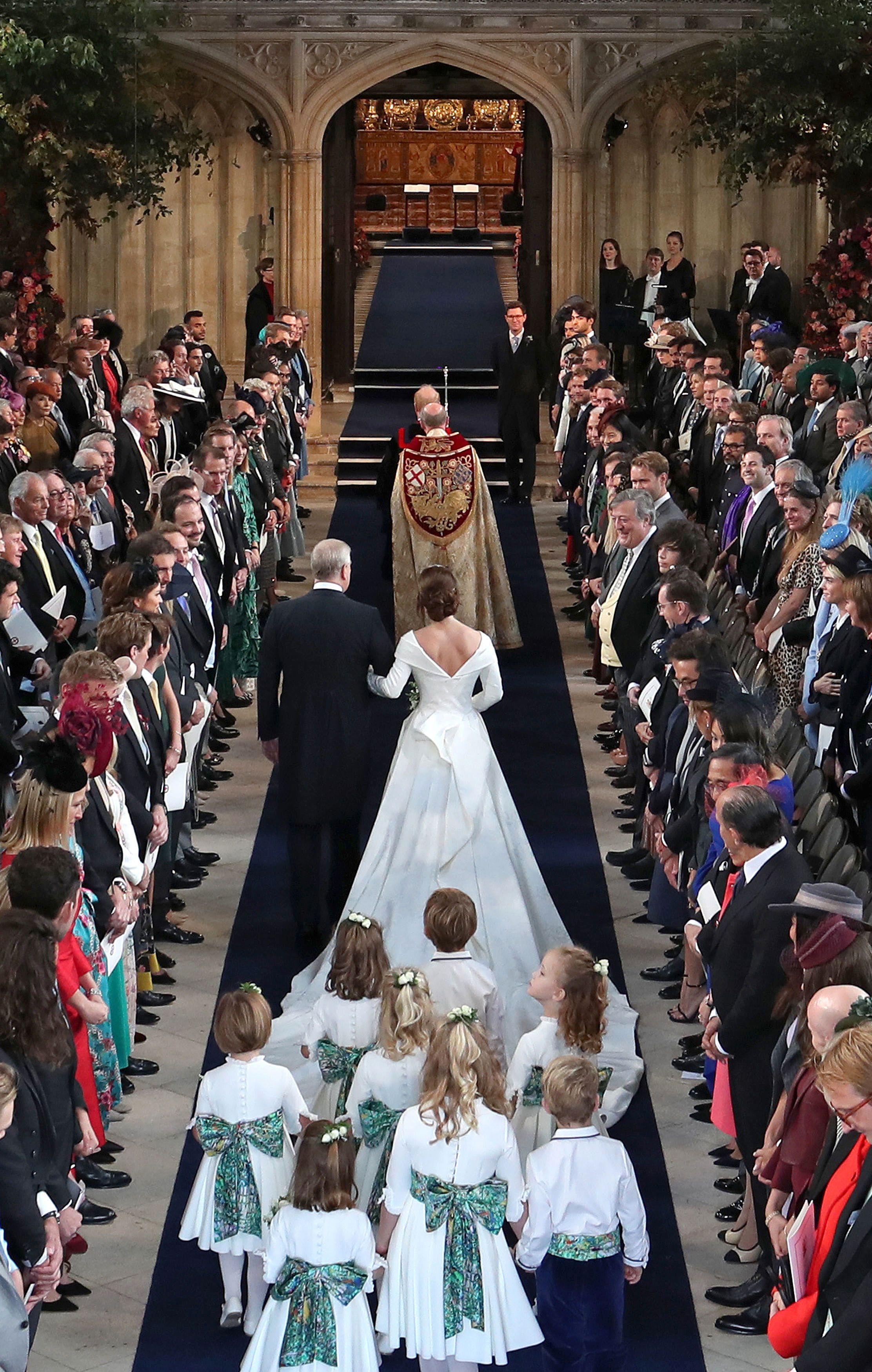 Princess Charlotte on the steps of St George's Chapel in Windsor