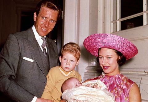 Antony Armstrong-Jones and Princess Margaret with their children in 1964