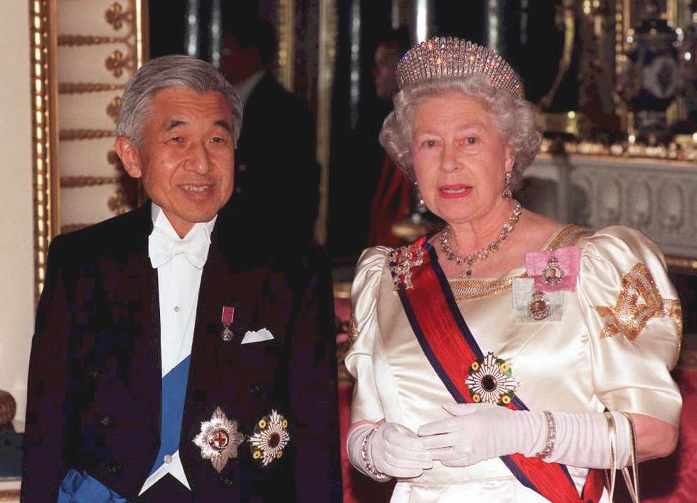 britain queen elizabeth emperor akihito
