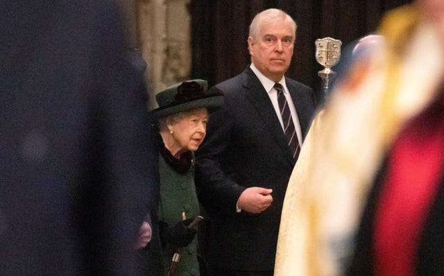 Story Behind Photo of Queen Elizabeth with Prince Andrew at Westminster  Abbey