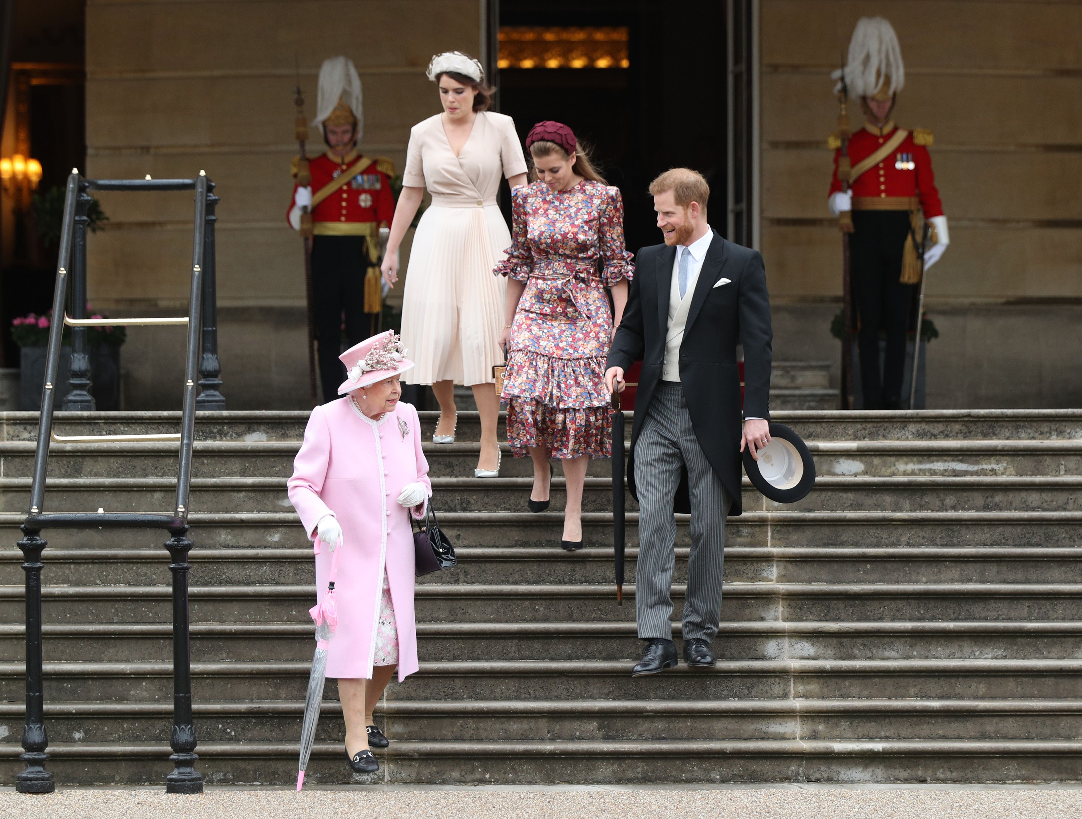 Prince Harry Attends the Queen s Garden Party with Princesses