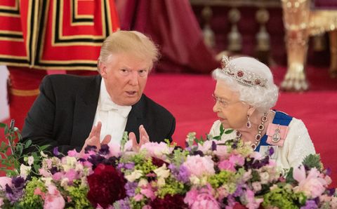 queen elizabeth donald trump state banquet