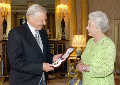 Queen Holds Insignia Of The Order Of Merit Presentation