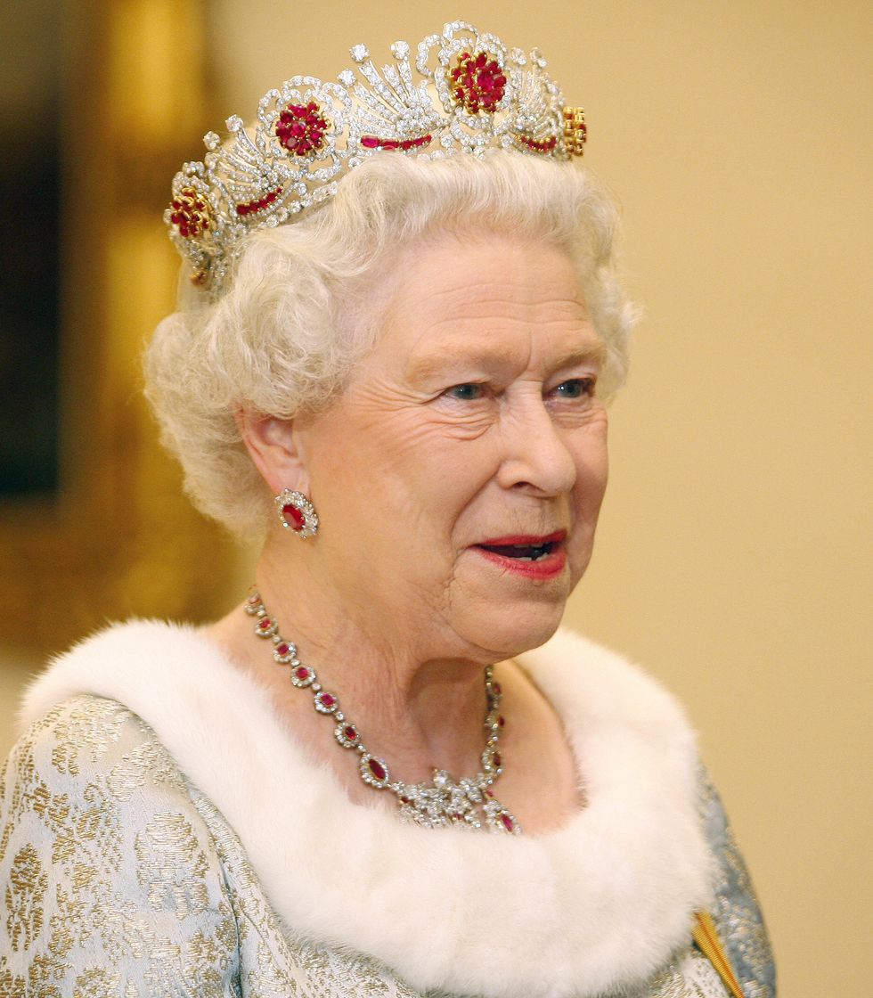 britain's queen elizabeth is pictured be
