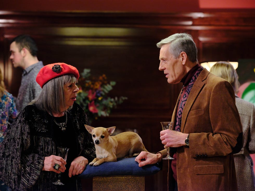 this image is strictly embargoed from publication until 00.01 tuesday 25th may 2021professor tepisode 4(c) eagle eye dramapictured: frances de la tour as adelaide tempest and douglas reith as the dean (wilfred hamilton)note to editors: usage rights:for britbox related editorial use only.if you use reproduce this image, you must specifically mention the programme in editorial copy and not reproduce simply to promote britbox as a platform. this is due to agreed usage rights by copyright owners.this image is under copyright and can only be reproduced for editorial purposes in your print or online publication. this image cannot be syndicated to any other third party.britbox press picture publicity enquiries to iwona.karbowska@itv.com