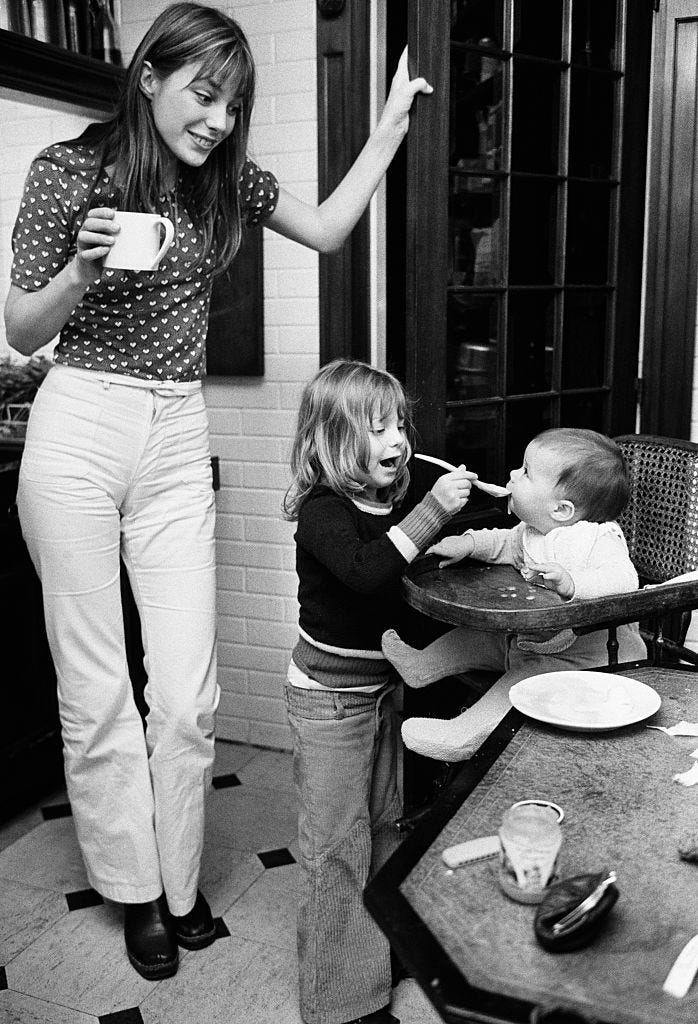jane birkin with daughters