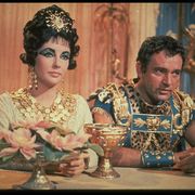 on the set of cleopatra