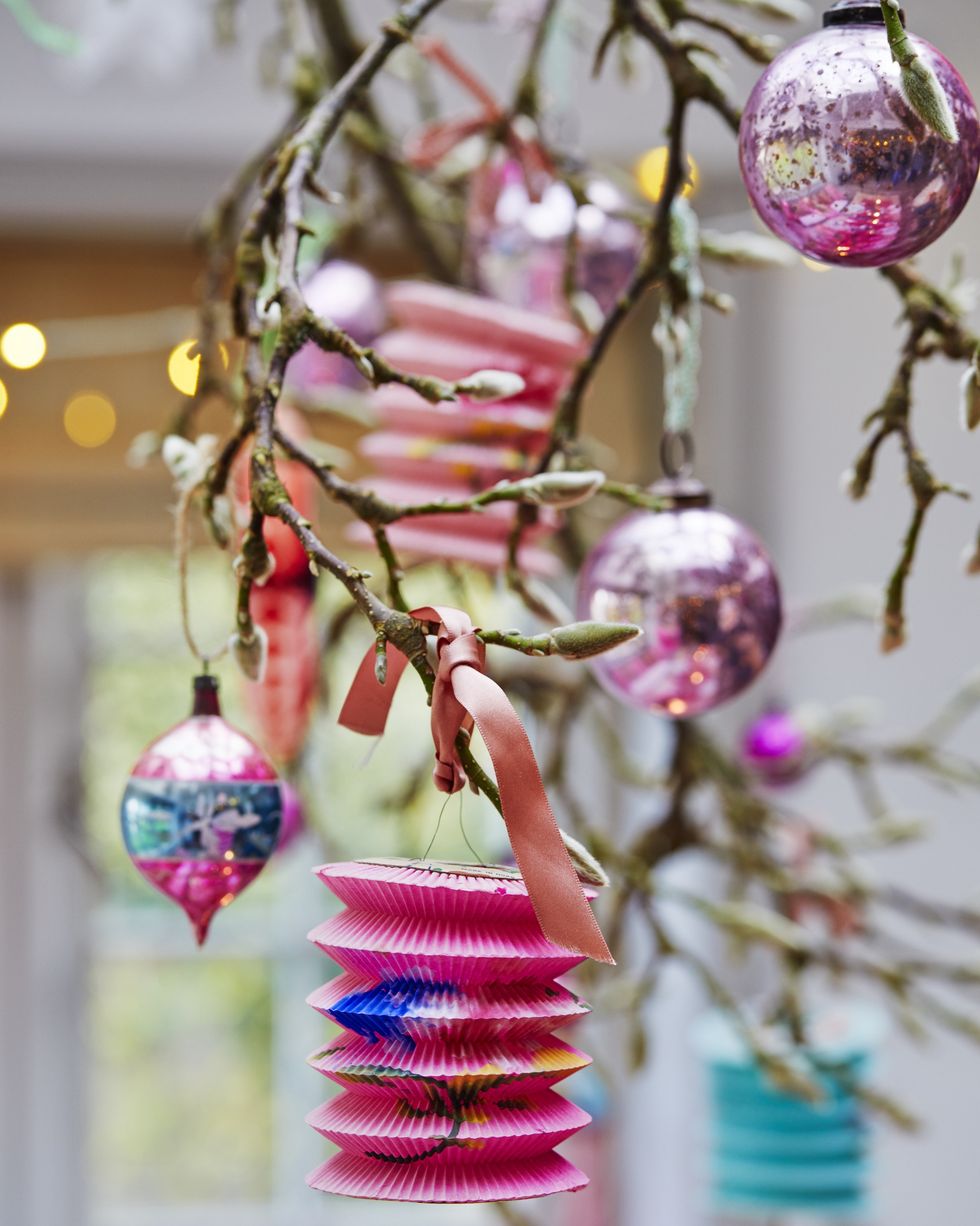 british christmas vintage ornaments