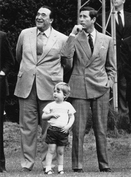 robert maxwell with prince charles and prince william