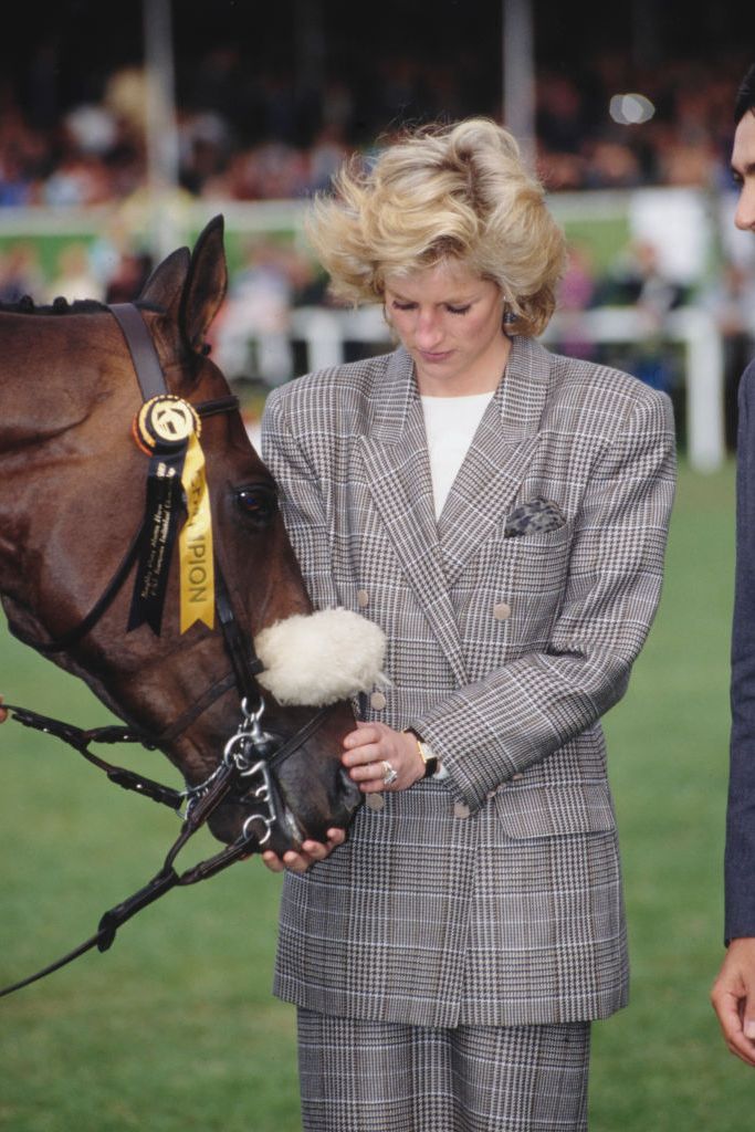 diana at burghley horse trials, 1989
