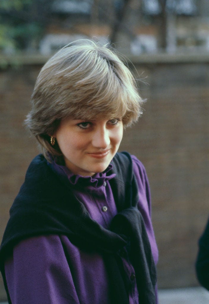 diana at the young england kindergarten, 1980