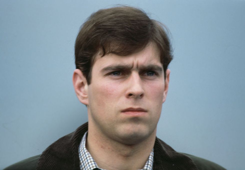 prince andrew at the badminton horse trials