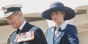 prince philip and princess diana on the royal yacht britannia