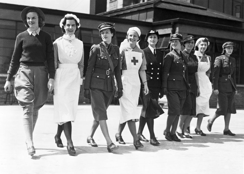 british women wear ww ii army uniforms