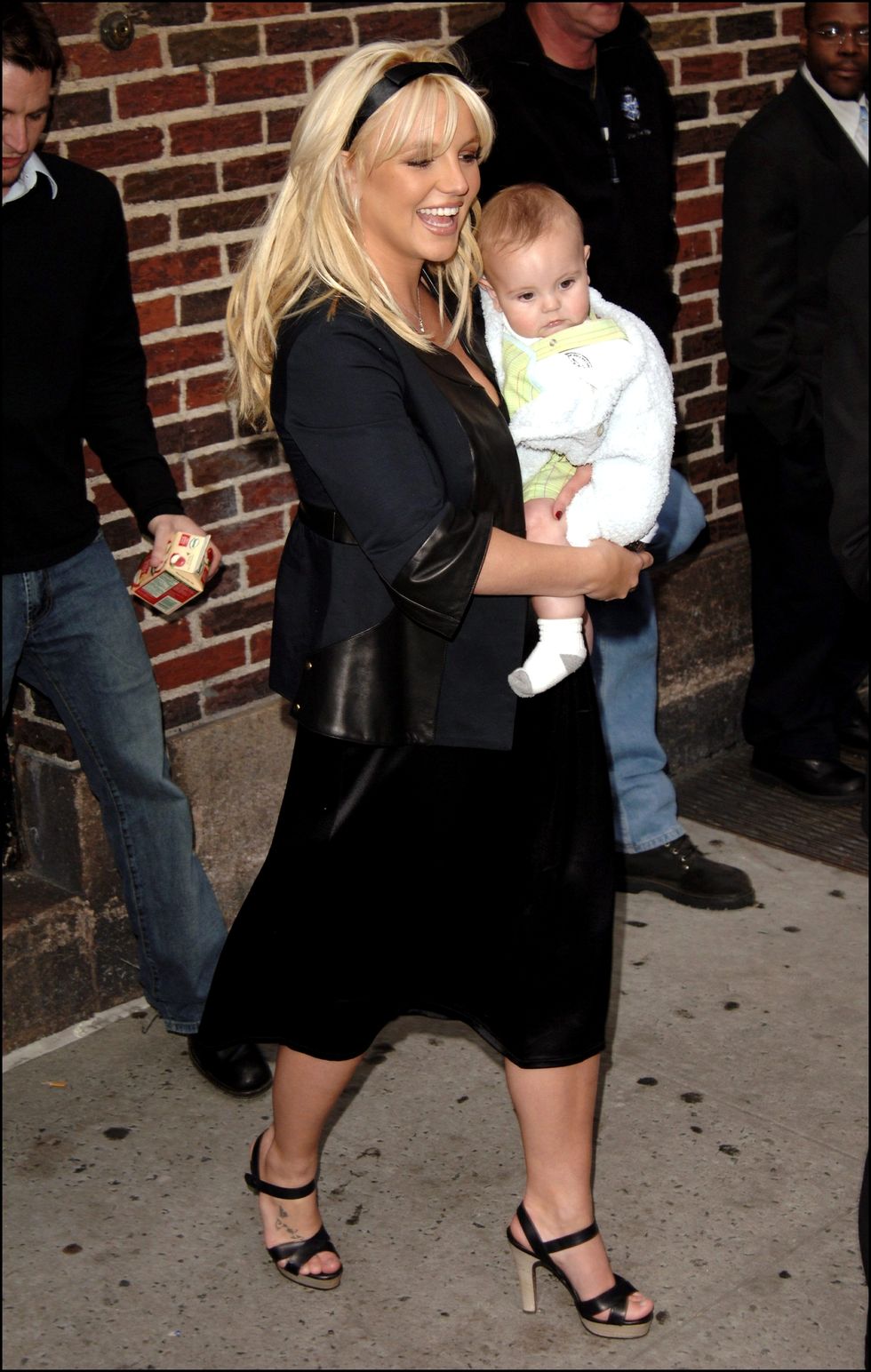 britney spears at the "late show" with david letterman nyc