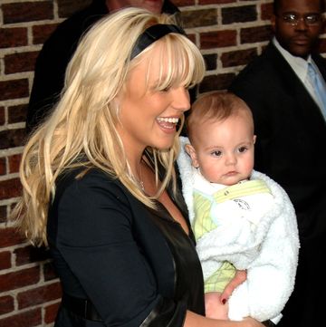 britney spears at the "late show" with david letterman nyc