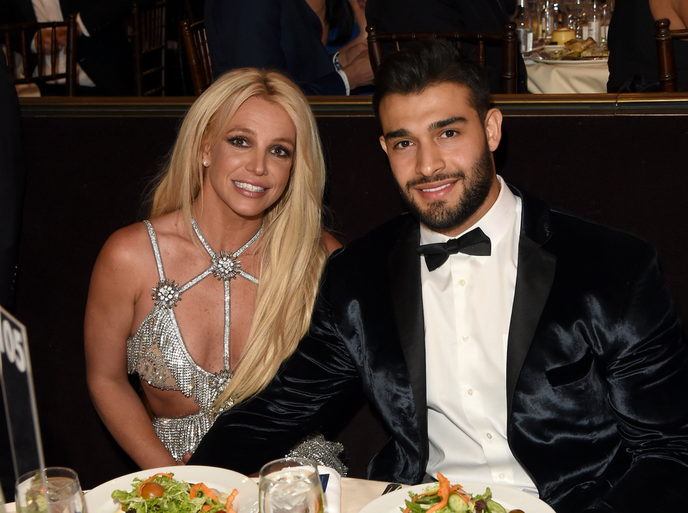 britney spears' fans think she and fiancé sam are already married
