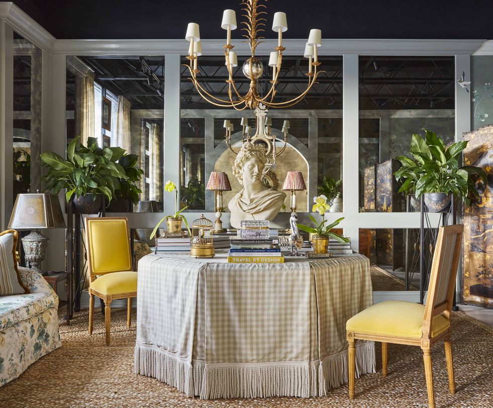 brittany bromley palm beach studio skirted table
