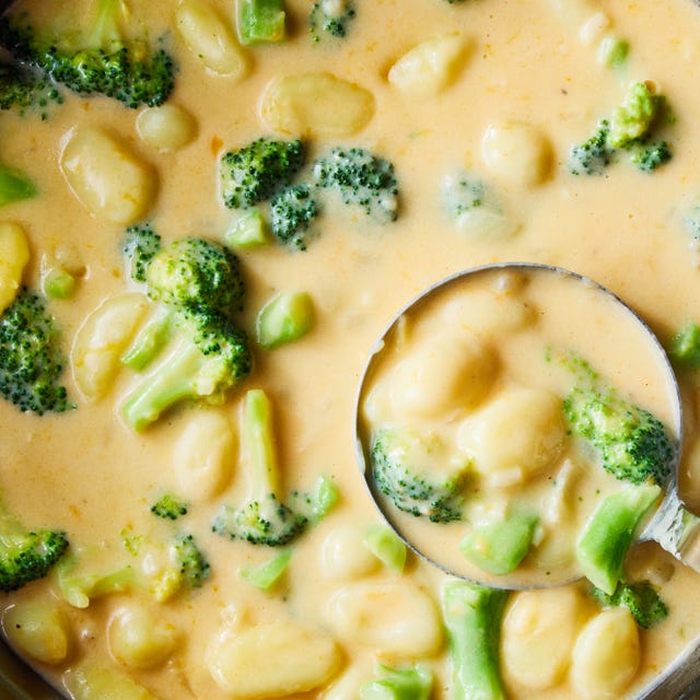 Broccoli Cheddar Gnocchi Soup broccoli cheddar soup with gnocchi
