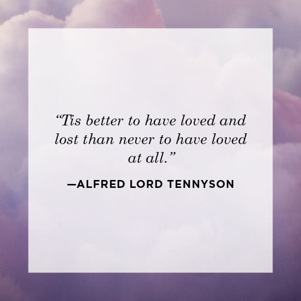 alfred lord tennyson broken heart quote