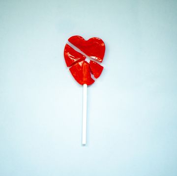 broken heart shape lollipop