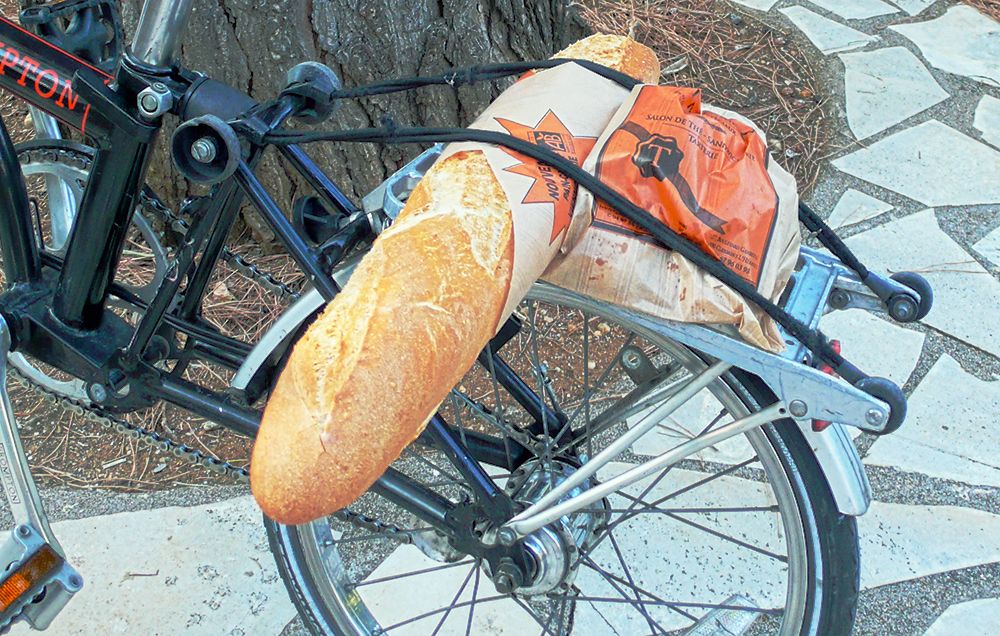 french bread brompton bike