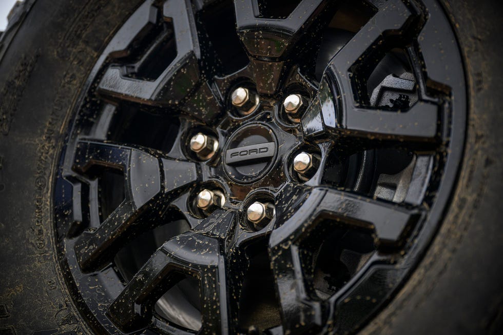 2024 ford bronco raptor black appearance package wheel close up