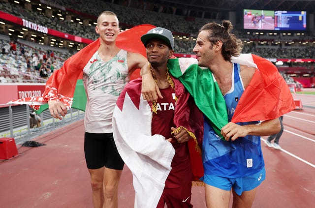 gianmarco tamberi y mutaz essa barshim