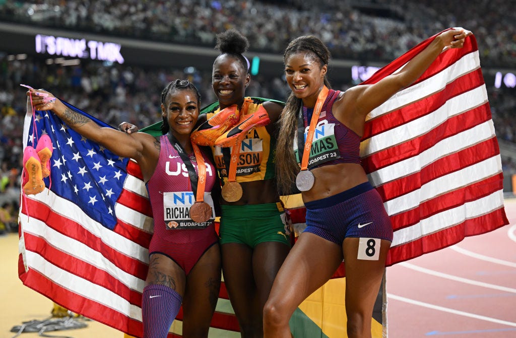 Gabby Thomas & Sha’Carri Richardson Pick Up Medals in 200 Meters