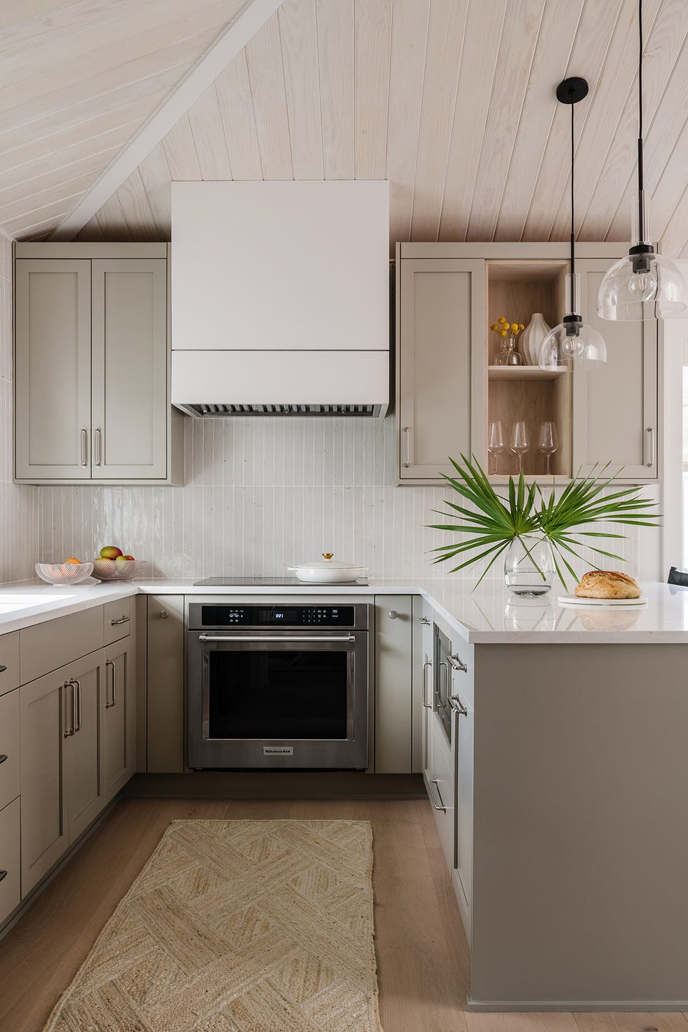 olive green kitchen