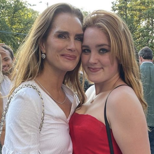 Brooke Shields' Daughter Wore Her Mom's Vintage Red Carpet Dress To Prom