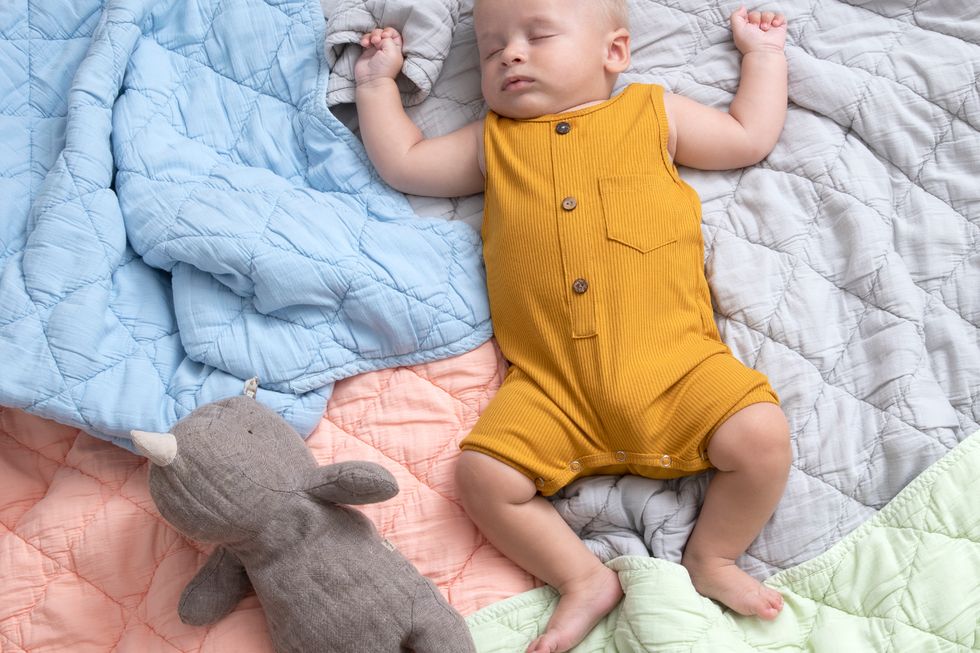 baby sleeping on brooklittles quilts