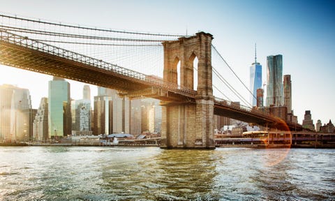 Bridge, City, Sky, Urban area, Water, Suspension bridge, River, Cable-stayed bridge, Metropolitan area, Architecture, 