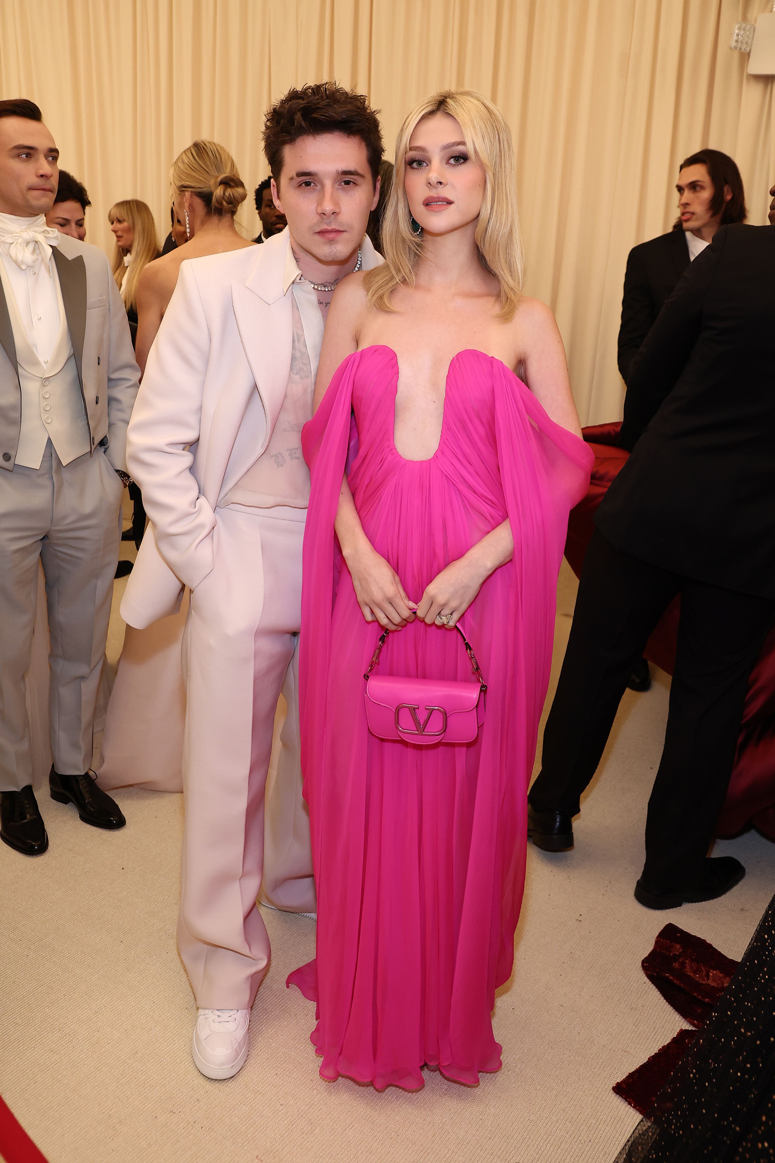 Brooklyn Beckham and Nicola Peltz Wear Matching Valentino at 2023 Met Gala