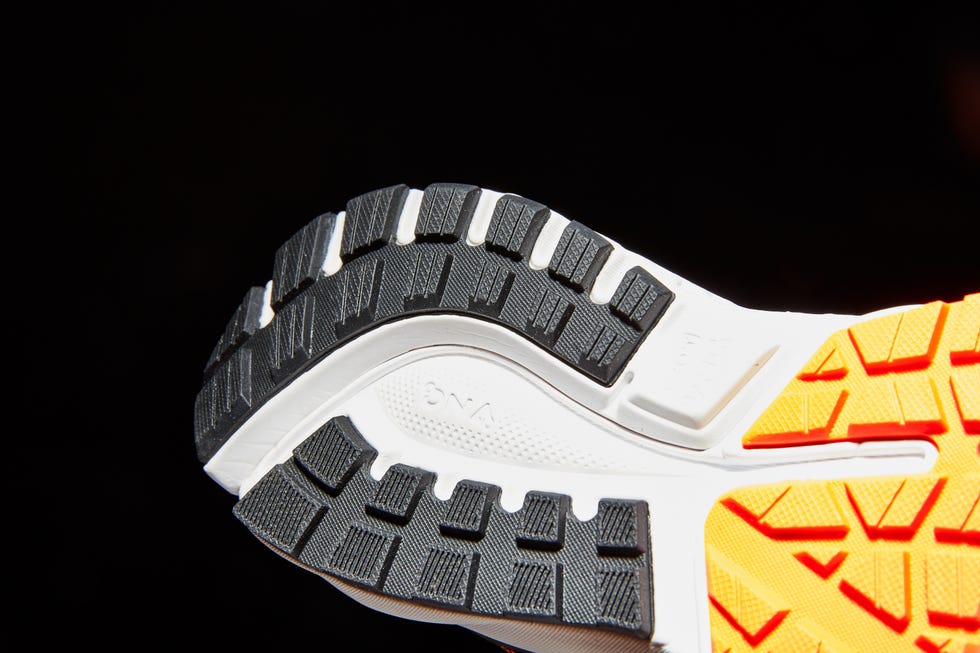 Footwear, Orange, Shoe, Nike free, Font, Sportswear, Athletic shoe, 