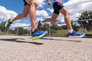 a pair of runners in a race